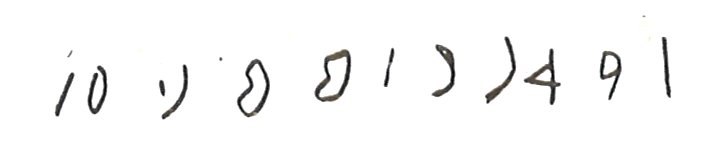 inscription of siglum LP 912