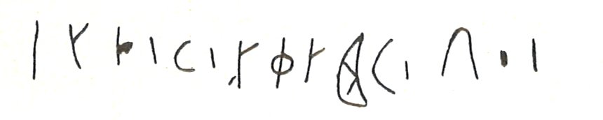 inscription of siglum LP 919