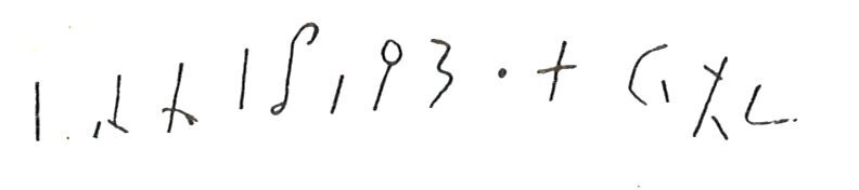 inscription of siglum LP 958