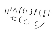 inscription of siglum LP 96