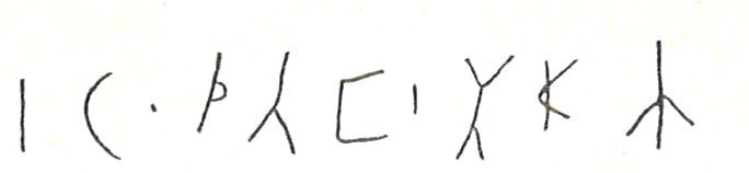 inscription of siglum LP 961