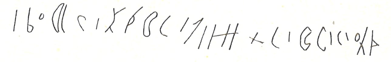 inscription of siglum LP 963