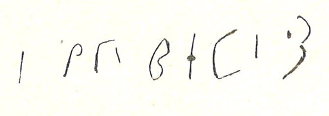 inscription of siglum LP 966