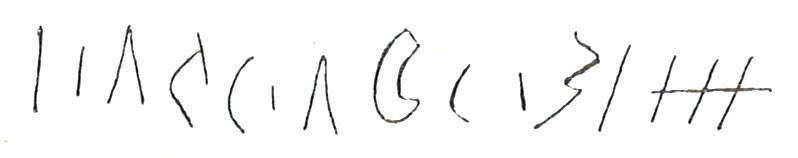inscription of siglum LP 975
