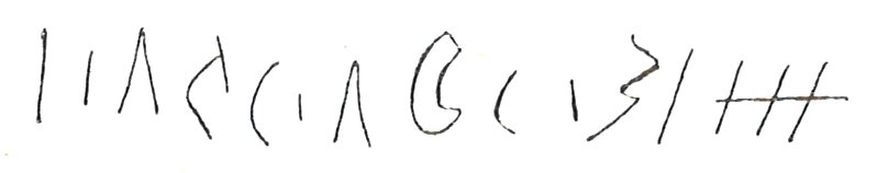 inscription of siglum LP 975