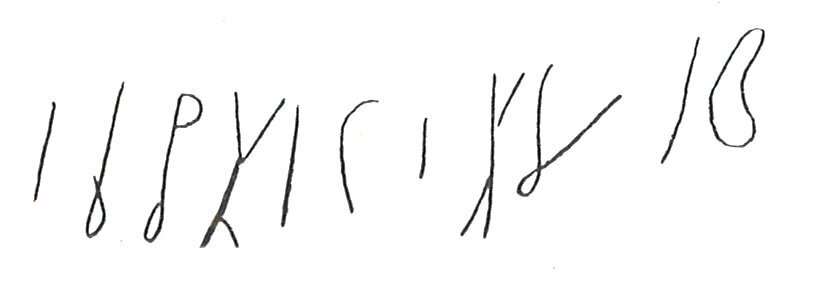 inscription of siglum LP 985