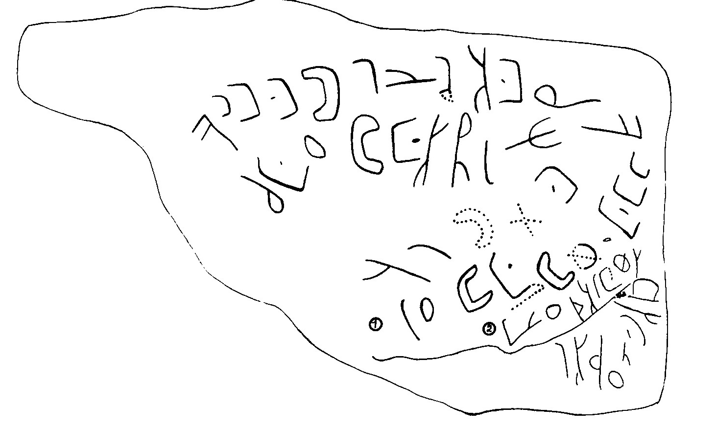 inscription of siglum MNM a 1