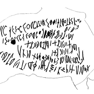 inscription of siglum MSSH 1