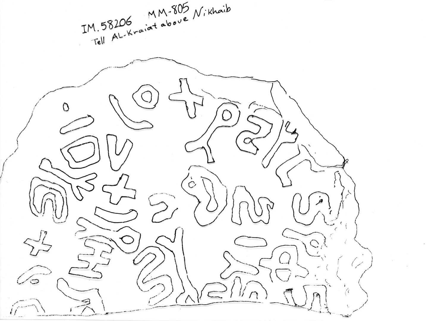 inscription of siglum RaIM 58206.1