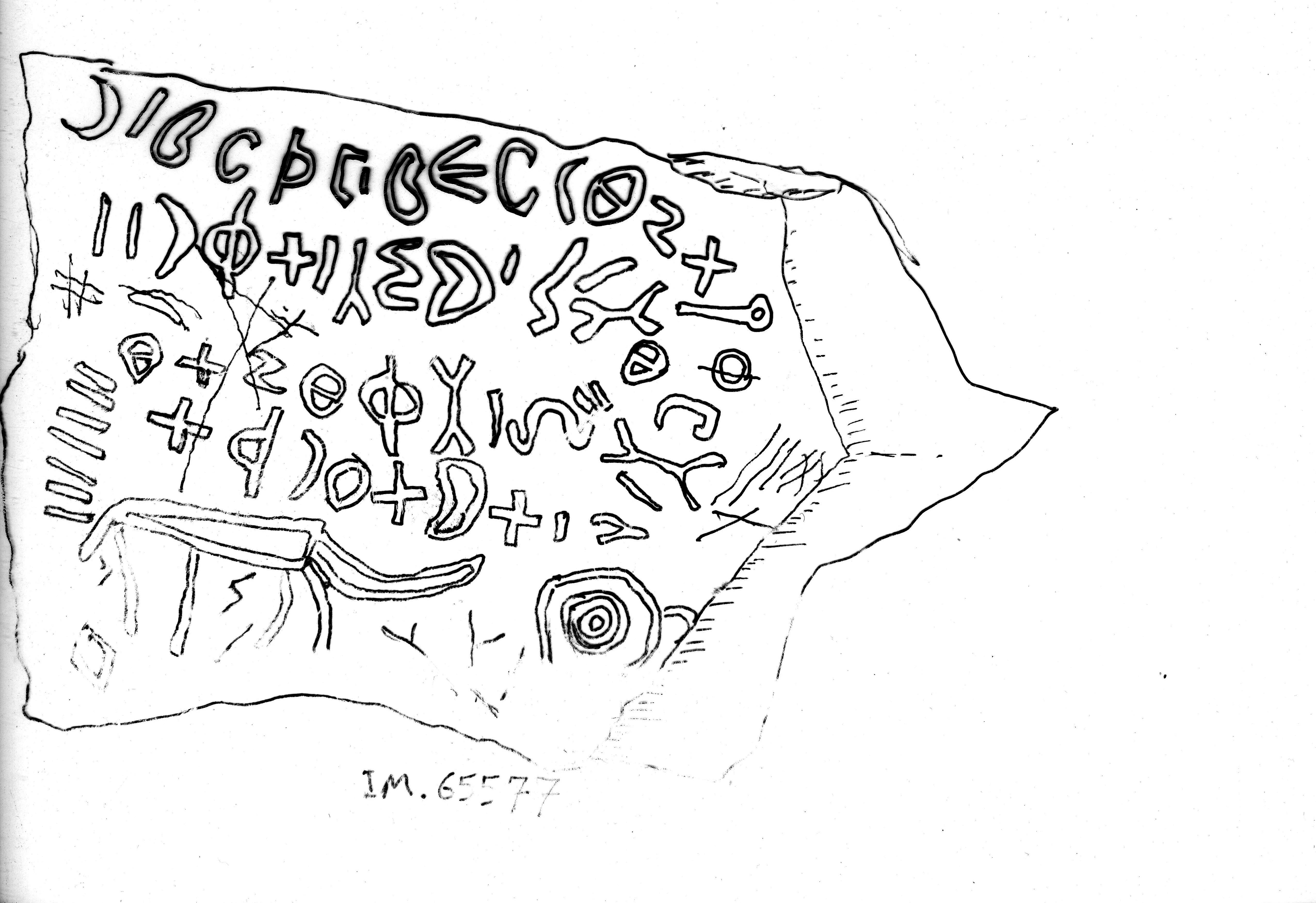 inscription of siglum RaIM 65577