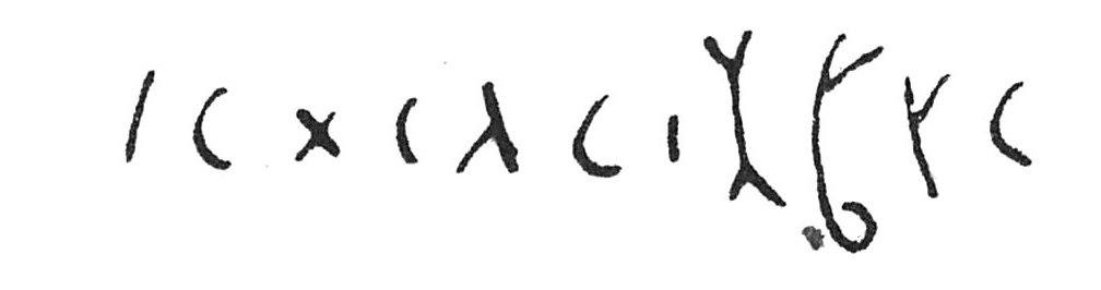 inscription of siglum Rees 153