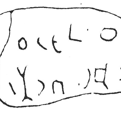 inscription of siglum Rees 165+166