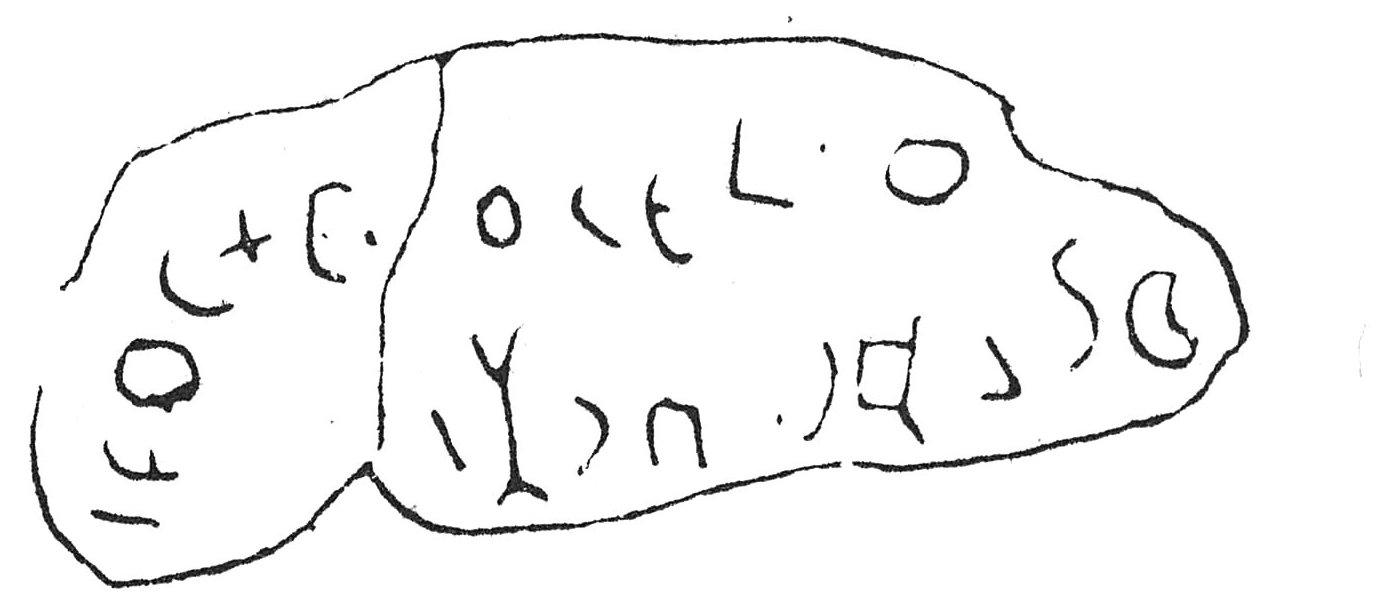 inscription of siglum Rees 165+166