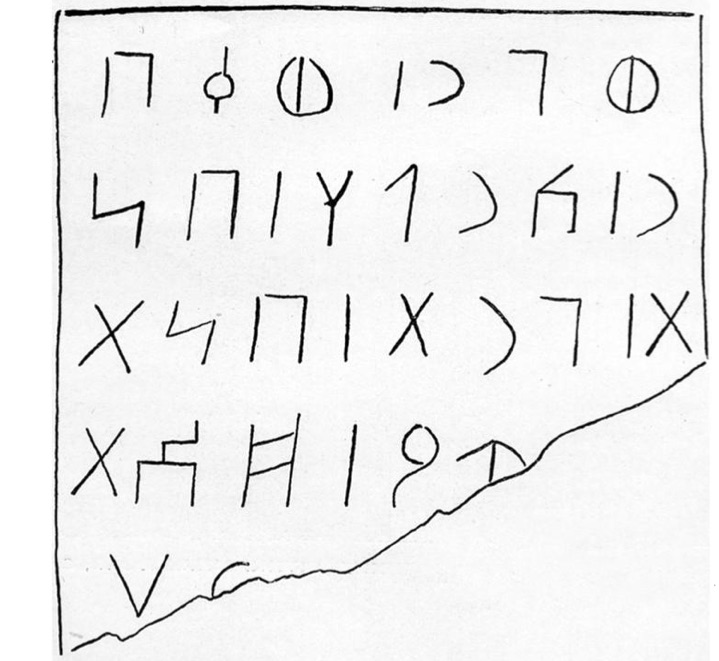 inscription of siglum SHI 07