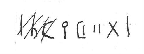inscription of siglum SIJ 490