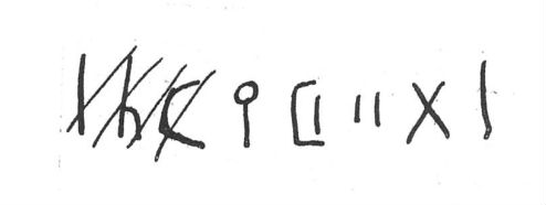 inscription of siglum SIJ 490