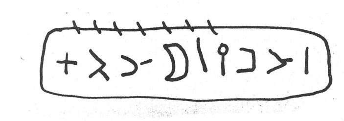 inscription of siglum SIJ 666