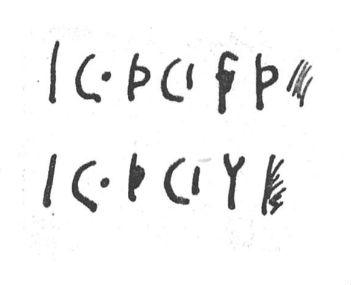 inscription of siglum SIJ 830.1