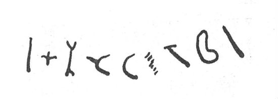 inscription of siglum SIJ 876