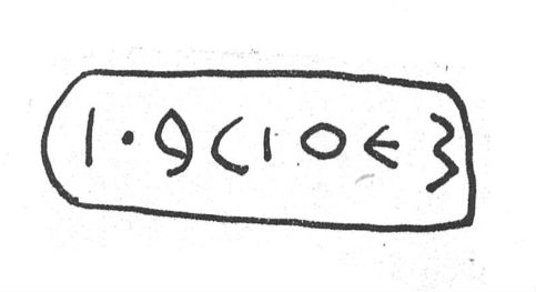 inscription of siglum SIJ 885