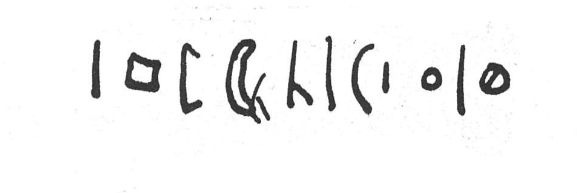 inscription of siglum SIJ 910