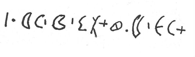 inscription of siglum SIJ 975