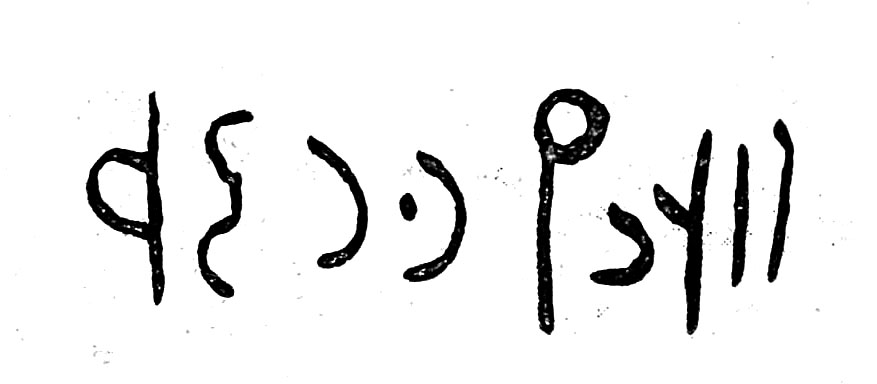 inscription of siglum TIJ 002