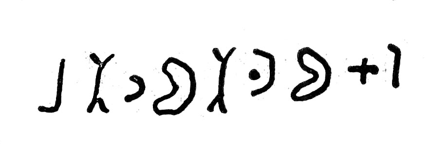 inscription of siglum TIJ 107