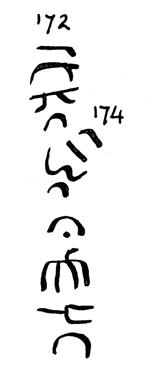 inscription of siglum TIJ 172