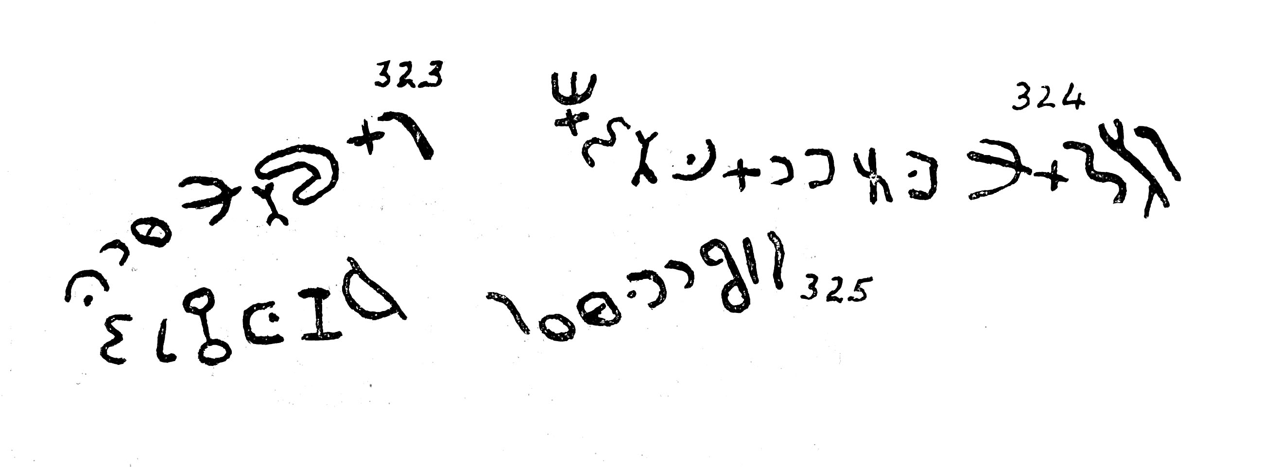 inscription of siglum TIJ 323