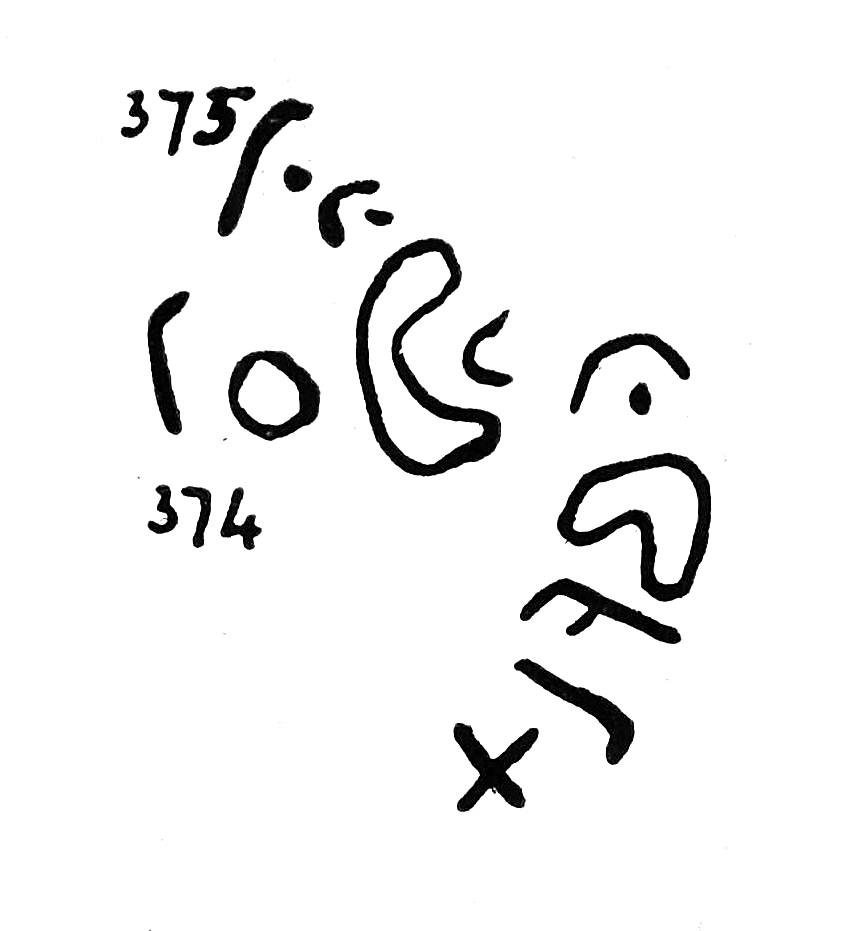 inscription of siglum TIJ 374