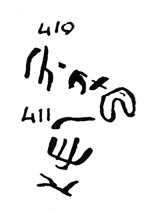 inscription of siglum TIJ 410+411