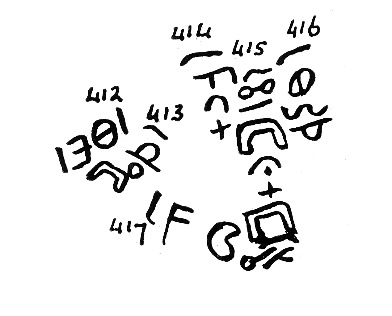 inscription of siglum TIJ 413