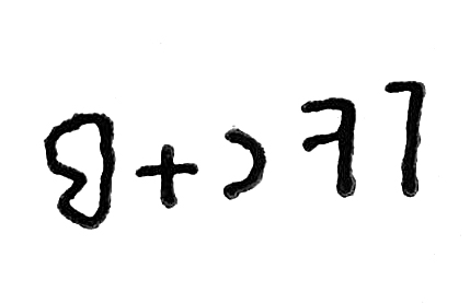 inscription of siglum TIJ 423