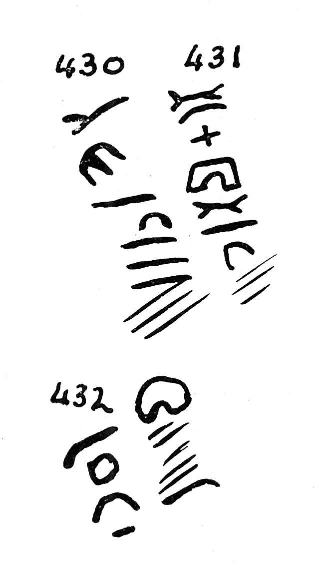 inscription of siglum TIJ 430