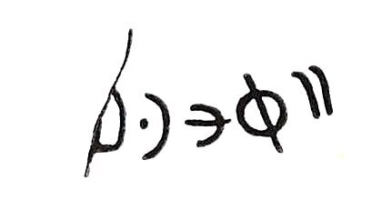 inscription of siglum TIJ 523
