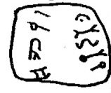 inscription of siglum WAM T 6