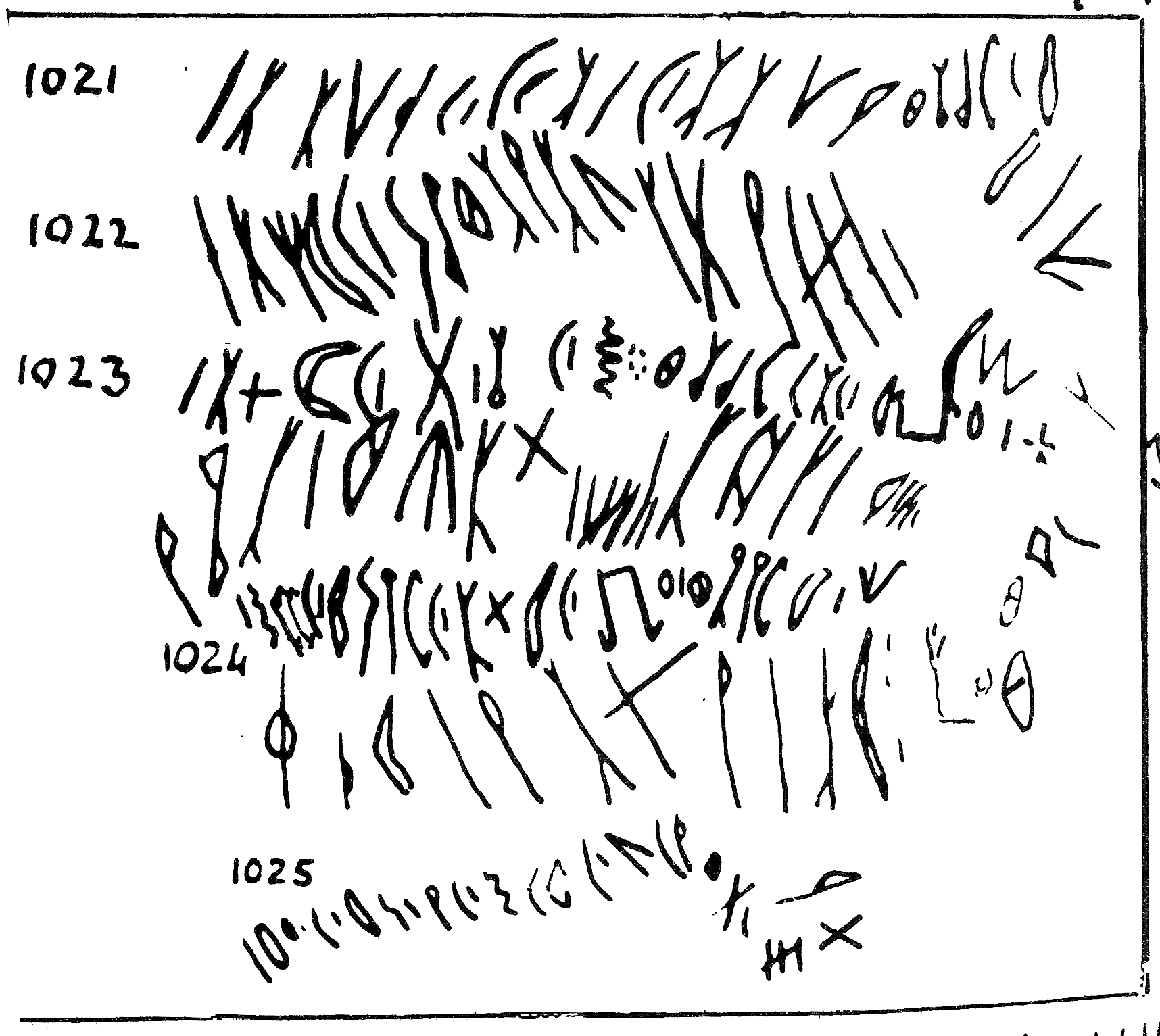 inscription of siglum WH 1021