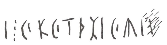 inscription of siglum WH 1085