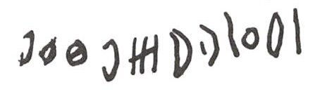 inscription of siglum WH 132
