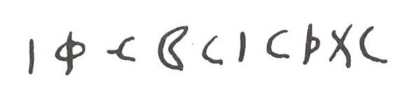 inscription of siglum WH 1609