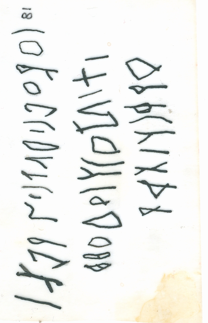 inscription of siglum WH 18