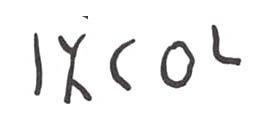 inscription of siglum WH 2000