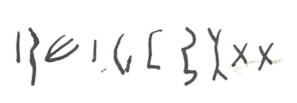 inscription of siglum WH 2020