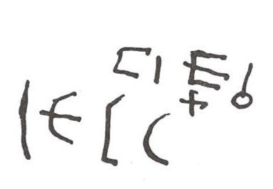 inscription of siglum WH 2021