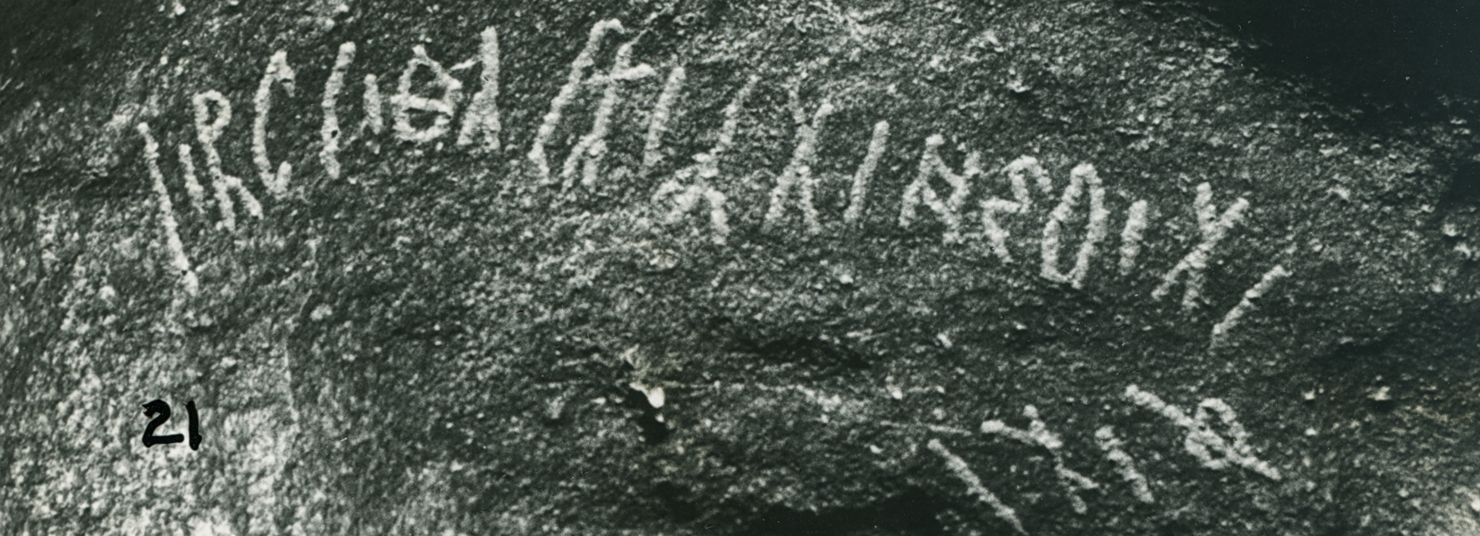 inscription of siglum WH 21