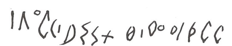 inscription of siglum WH 2175