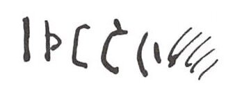 inscription of siglum WH 2303