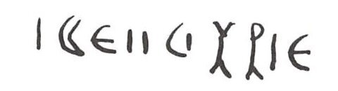 inscription of siglum WH 2351