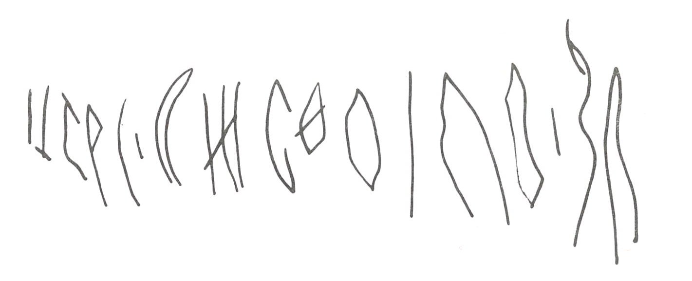 inscription of siglum WH 25